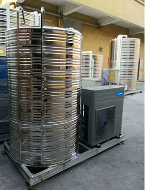 美的2P配1噸一體化熱水配套機(jī)組